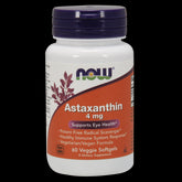 NatĂŒrliches Astaxanthin 4 MG 60 Kapseln NOW FOODS